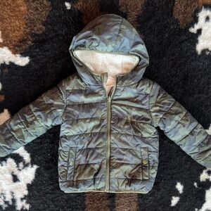 Cat & Jack Green Camo Kids Jacket